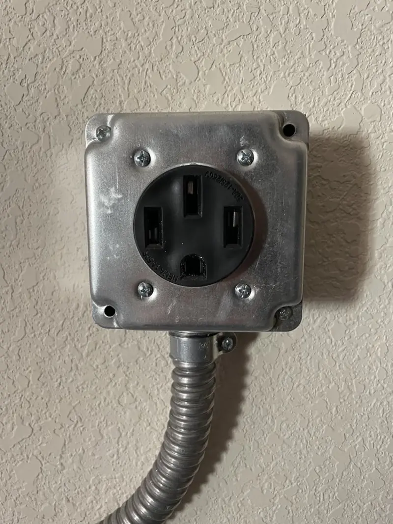 NEMA 14-50 outlet installed for Electrical Panel Upgrade in Nockamixon