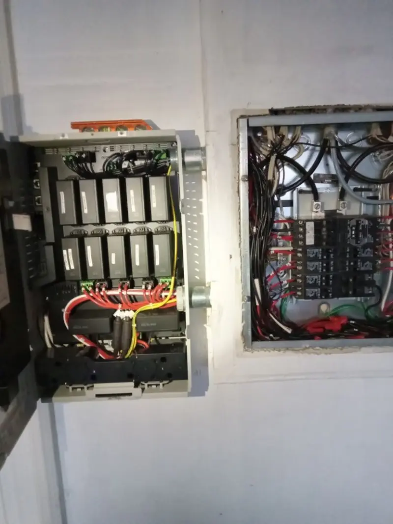 Electrical panel upgrade completed for Security Camera Wiring in Nockamixon
